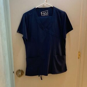 Hey Women's Navy Short Sleeve Top